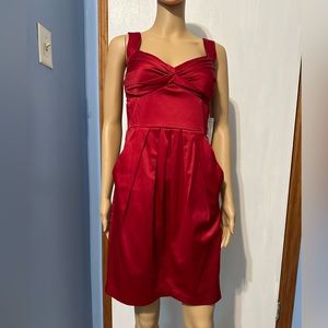 Women’s Silky Red Evening / Party Dress, Size 6, NWT
